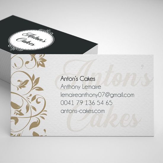 Anton's cakes carte de visite